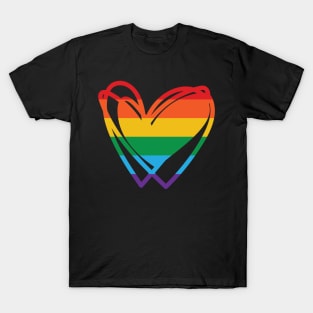 Looped Pride Heart T-Shirt